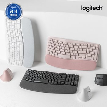 Wave Keys And Lift Combo 무선블루투스 저소음 인체공학 키보드마우스 세트