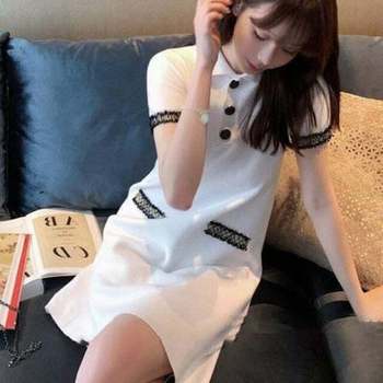 모노무드 은플레이스 DO6607 소매포인트 원피스 카라