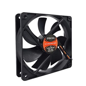 에버쿨 723GLW66 120mm 케이스 팬쿨러 4핀 EC12025HH12EP(PWM)