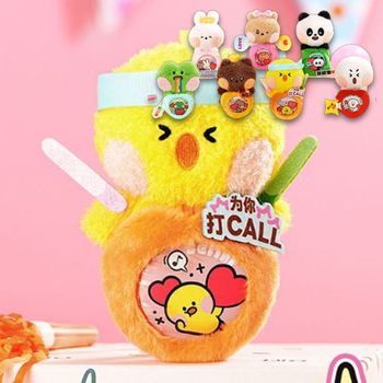 미니니 봉제 인형 키링 포카 네임택 종류랜덤 1P 라인프렌즈 키홀더 차키