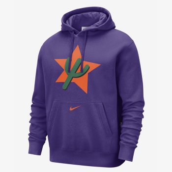 YB (FZ0607-504) 나이키 피닉스 선스 클럽 시티 에디션 NBA 플리스 풀오버 후디