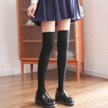 [JHQRKYV9_4B]하이 골프 여성오보니삭스 무릎 양말 양말