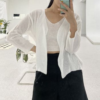 여성티셔츠 KTWI0011 트렌디한 여름 나시 가디건세트 이쁜