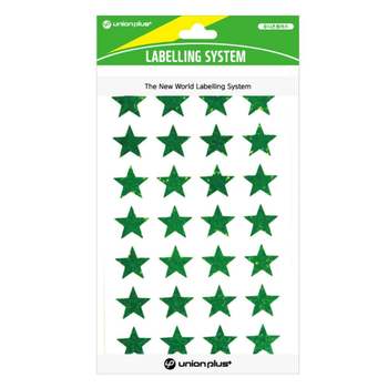 홀로그램 535RXU60 스타 별 스티커 그린 17X17mm 4매입 X10개