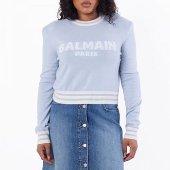 발망 우먼 로고 Embossed Cropped 스웨터 Brand Size 40 US 8 WF1KA000K225-SDK 986985