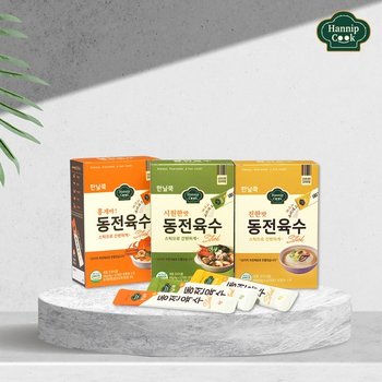 G)한닢쿡 동전육수 스틱형4g 12개X5봉 (총 60개)개별포장 가루육수