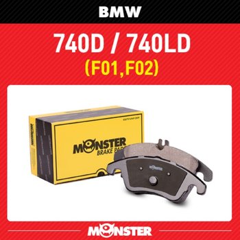 BMW 7시리즈740D 740LD (F01 F02) (후면 좌우 센서포함) / BW1835 뒷패드