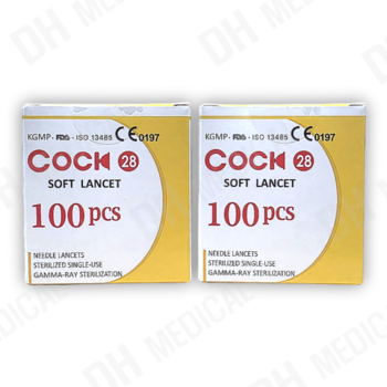 신원메디 콕 소프트란셋 채혈침 28G 100개입 아큐첵 호환