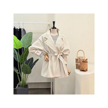 FS6A3CT31096 하이넥 하프 트렌치 코트_P419777864