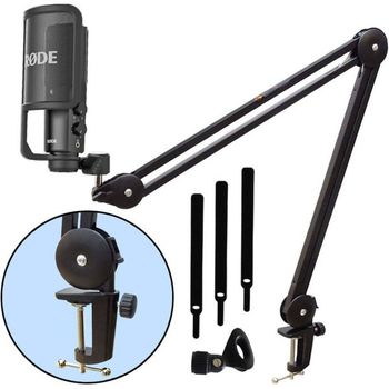 [해외] 독일 로데 마이크 방송용 Rode NT-USB Condenser Microphone Keepdrum MS138 Arm Tripod 1565507