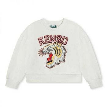 [해외] 겐조 켄조 키즈 Girls 타이거 로고 코튼 스웻셔츠 Size 6Y K60239-12P 1310501