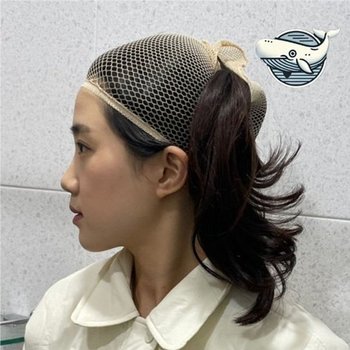 오픈형 머리 고정 그물망 가발망 보존 스킨-WFH66XW