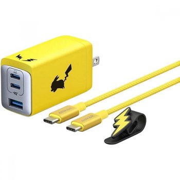 [해외] 앵커 USB-C PD 65W 충전기 포켓몬 피카츄 모델 노랑 B2668N71
