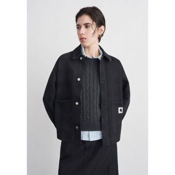 [해외] 칼하트 카하트 WIP 에버슨 블랙 스톤 워시드 데님 재킷 152068513