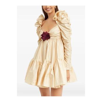 25 FW 짐머만 브로즈카 러플 실크 드레스 4947DKALSBLSBL TP444255392