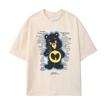 남자 캐주얼 캐리턱 베트곰 라운드 반팔 티셔츠 DS-TSH-Q365