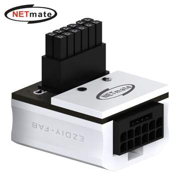 600W 12VHPWR 변환 어댑터 (알루미늄 화이트 RVS 90도 네트워크용품 랜용품 pc용품 pc주변기기
