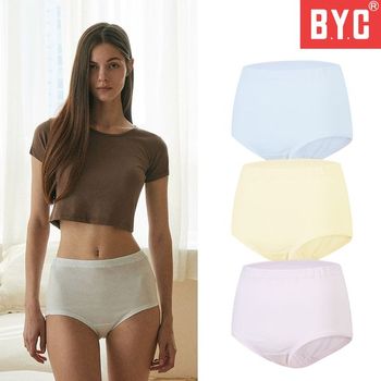 BYC 여성 팬티 40수 순면 맥시 삼각팬티 3매입 BYT7531_P385192212