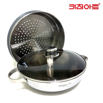 키친아트 프리미엄 IH 인덕션 통5중 궁중찜솥28cm
