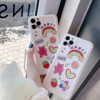디작소 해피 레드 베어 TPU X_판도라 아이폰 8 se2 XS MAX XR