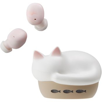 [해외] 라디우스 NEKO 완전 무선 이어폰 경량 작고 컴팩트 HP-C28BT (화이트)