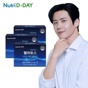 식물성 멜라토닌 함유 멜라토스 3박스 총 90정