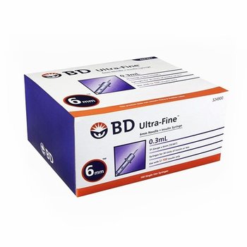 BD 엠벡타 울트라파인 인슐린 주사기 0.3cc 31G 6mm 100개입 (324900)