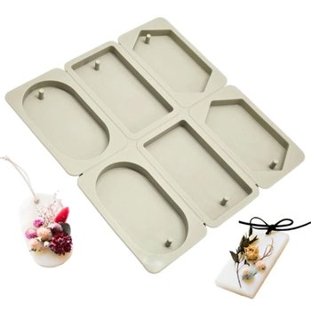 혼합 6구 왁스 타블렛 석고 방향제 실리콘 몰드