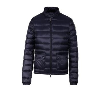 몽클레르 렌스 패커블 쇼트 다운 자켓 나이트 블루 153485773