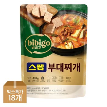 CJ 비비고 스팸부대찌개 460g X 18개