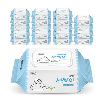 [S] 새싹이 물티슈 100매 x 20개입
