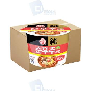 오뚜기 T6J2F2D1 순후추라면 매운맛 큰컵 12개 컵라면 1박스