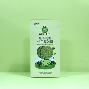 참말로 좋수다 제주 녹차 샌드 웨이퍼 1박스_24002628