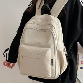 백팩 가방 여행 노트북 학생 포켓 아이보리 여름백팩 여대생백팩