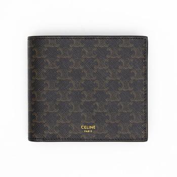 25FW 셀린느 트리옹프 블랙 코인 반지갑 10C872BQB 38NO