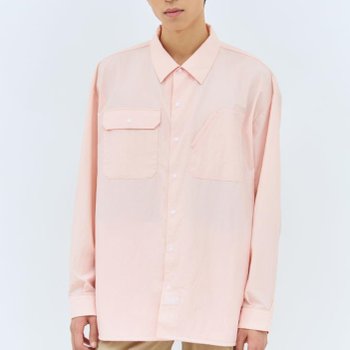 25 FW 디키즈 x 도쿄 디자인 오버사이즈 워크 셔츠 핑크 DK0A866OK341
