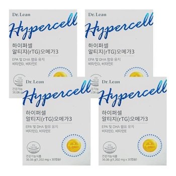 닥터린 하이퍼셀 알티지 오메가3 1202mg 30캡슐 4박스 FWS