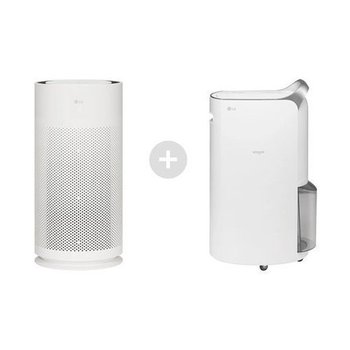 [O] LG 공기청정기 + 제습기 세트 AS105GWJC+DQ205PSVA