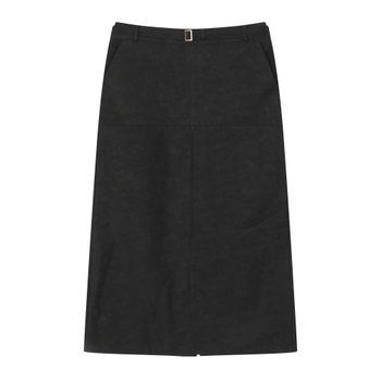 [신세계백화점]리에떼  H라인 벨티드 미디 레더 스커트(U1F32LSK020)