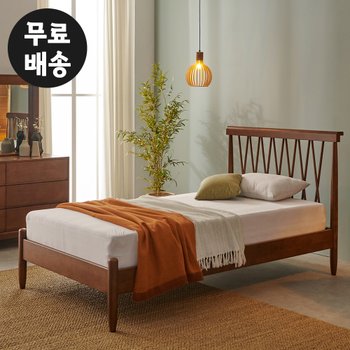 루체 원목 평상형 침대프레임 부부 트윈슈퍼싱글(SS)