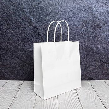 [진영] 쇼핑백 트위스트 벌크 2호 (220x80x235mm10입화이트)