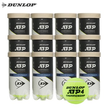 던롭 ATP 챔피언쉽 시합구 테니스 공 캔볼 12캔 24개입