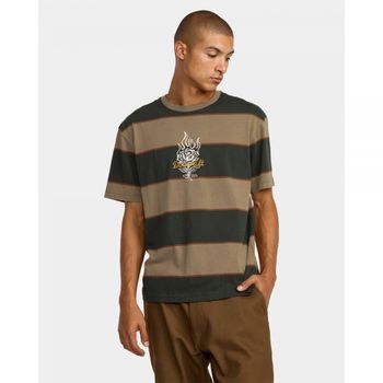 [해외] RVCA 남성 KSL 스트라이프 티셔츠 - 버섯 7948326
