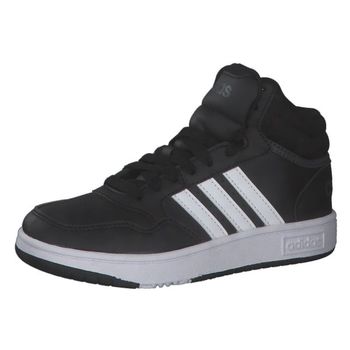 [해외] 아디다스 퍼포먼스 키즈 스니커즈 훕스 미드 3.0 K 코어 블랙 화이트 그레이 식스 7553322 75533