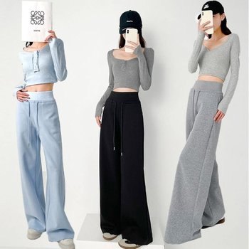 여성 스포티 베티아 허리밴딩 트레이닝 편한 와이드 팬츠 바지 여자바지 여자조거바지