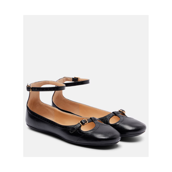 [해외] 끌로에 Leonore 레더 발레리나 플랫 P01102186