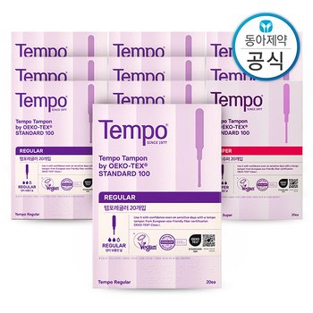템포 탐폰 체내형 생리대 레귤러/슈퍼 200매