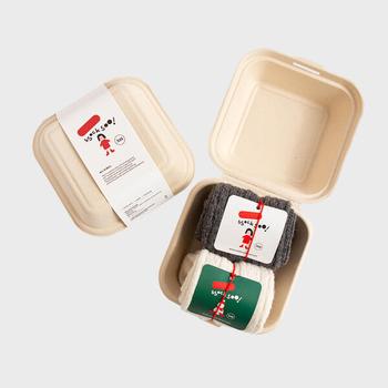 아트박스/레드싹수 [버거패키지] 2켤레 꽈배기 울 양말 공용