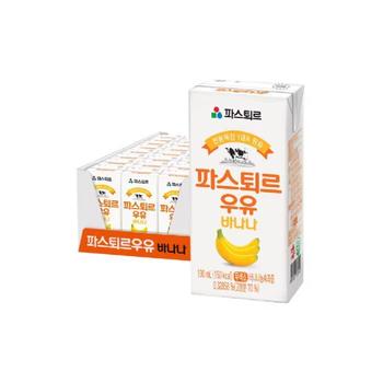 파스퇴르 바나나 우유 190ml x 24개 아이들간식 (S44369841)