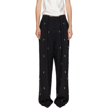 스텔라 맥카트니 블랙 스피어 자수 벌룬 슬랙스 640290SSA36 TP859313029